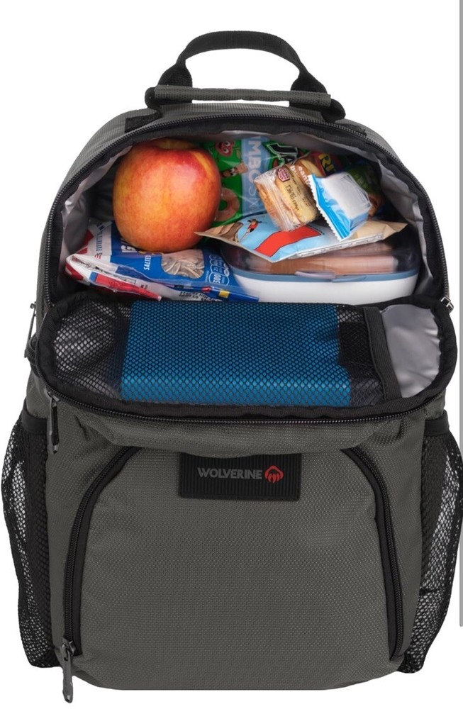 NWT Wolverine 18-Can Cooler Backpack Durable Nailhead Nylon Dual Compartment