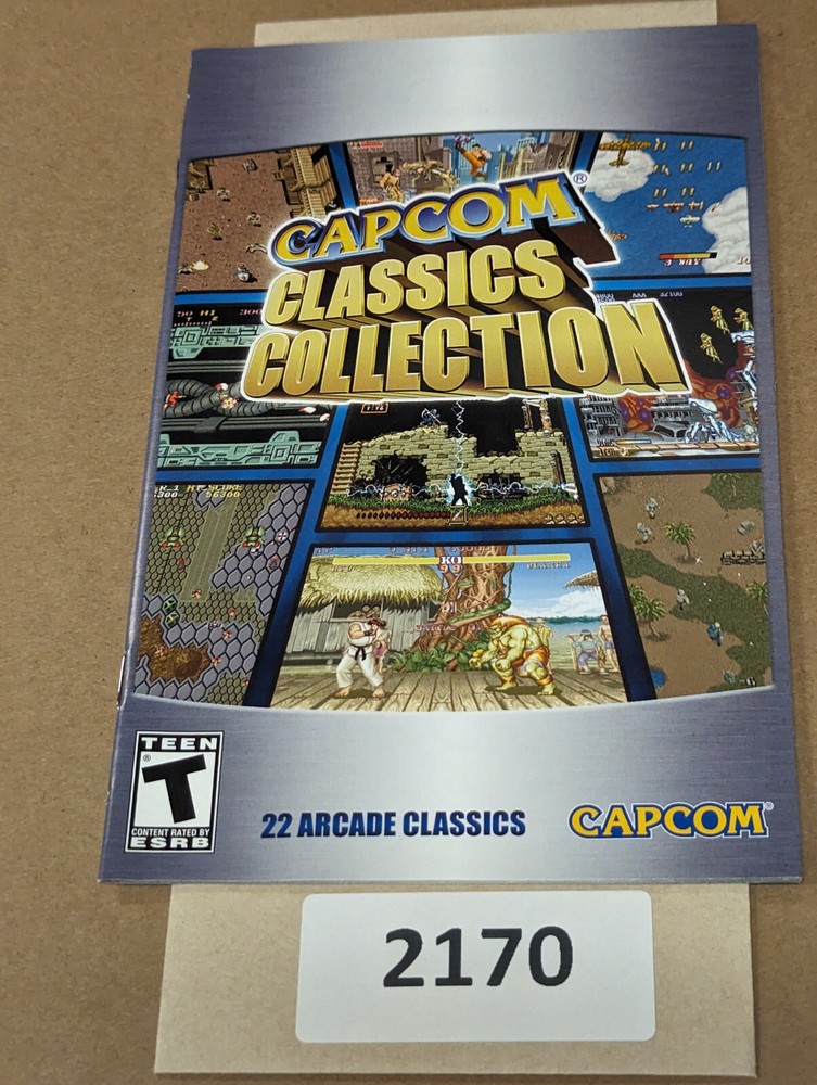 Capcom Classics Collection - PS2 - Manual Only **NO GAME!
