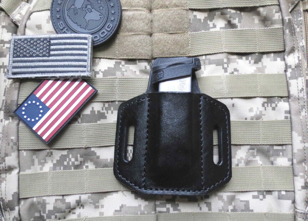 Leather Magazine Holder, Fits Sig P226, P229 Double Stack