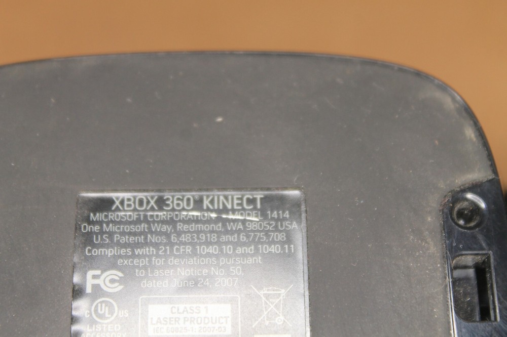 Genuine Microsoft Xbox 360 Kinect Connect Black Sensor Bar Model #1414 Tested