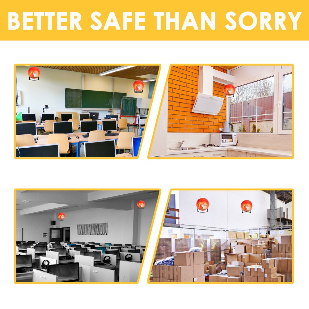 11 PACK Automatic Fire Ball Extinguisher With Bracket for ABCEF Type Fire