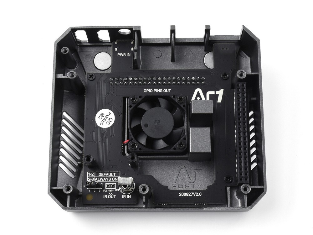 Argon One Aluminum Case for Raspberry Pi 4 with Safe Power Button Cooling Fan