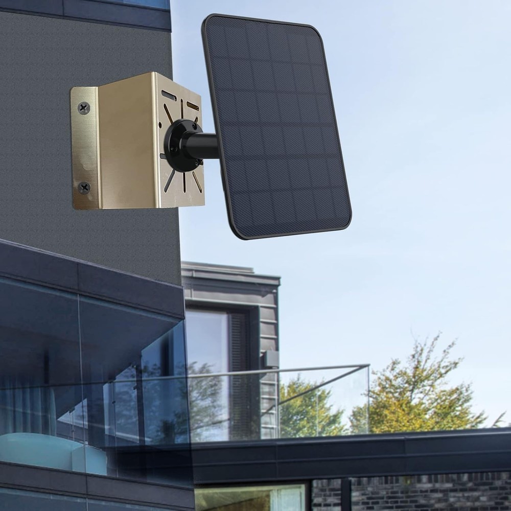 Universal Stainless Steel Corner Mount for Security Cameras – 270° Coverage