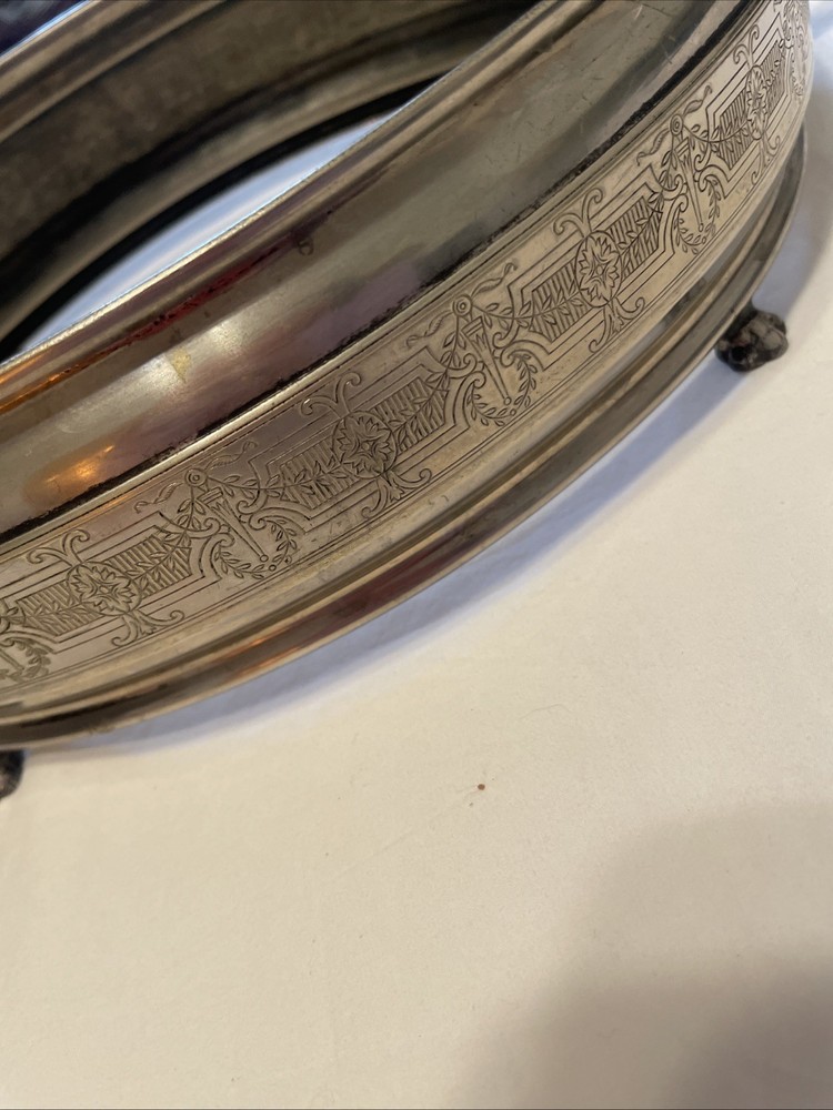 Sliver Plated Footed Oval Casserole Holder