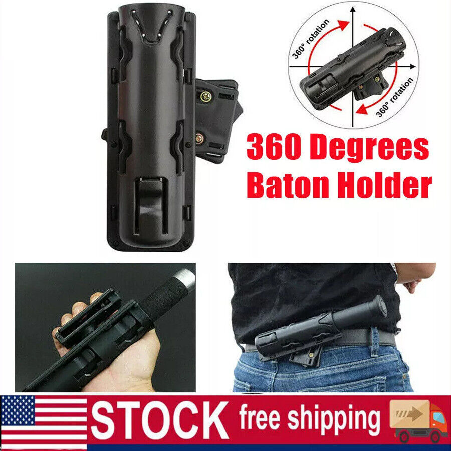 Baton Holder Universal 360 Degree Rotation, Versatile Tactical Flashlight Holder