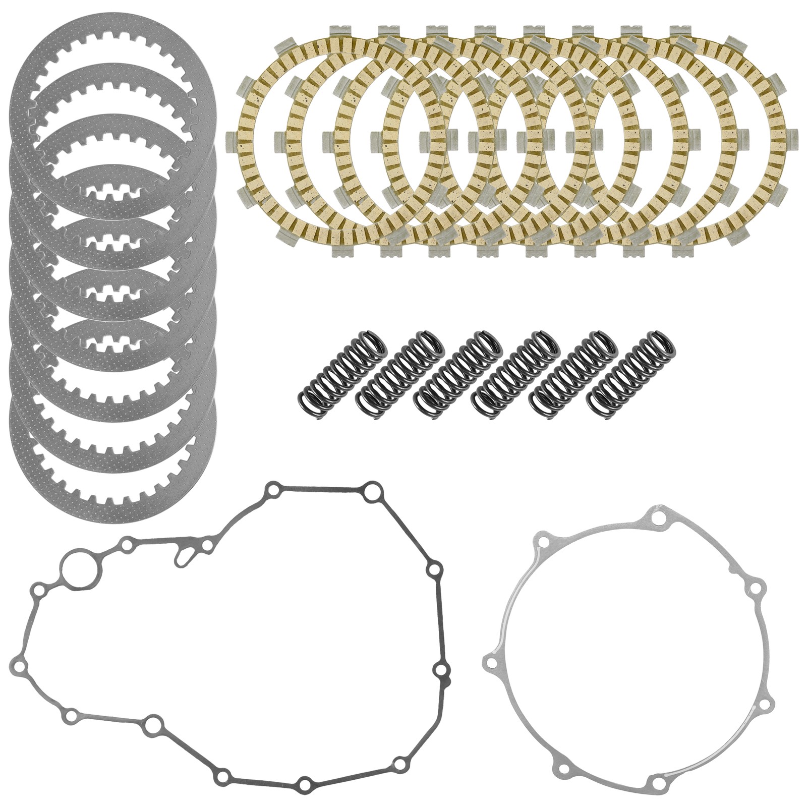 Clutch Friction Steel Plates Springs Gasket Kit for Yamaha YFZ450R SE 2014-2024