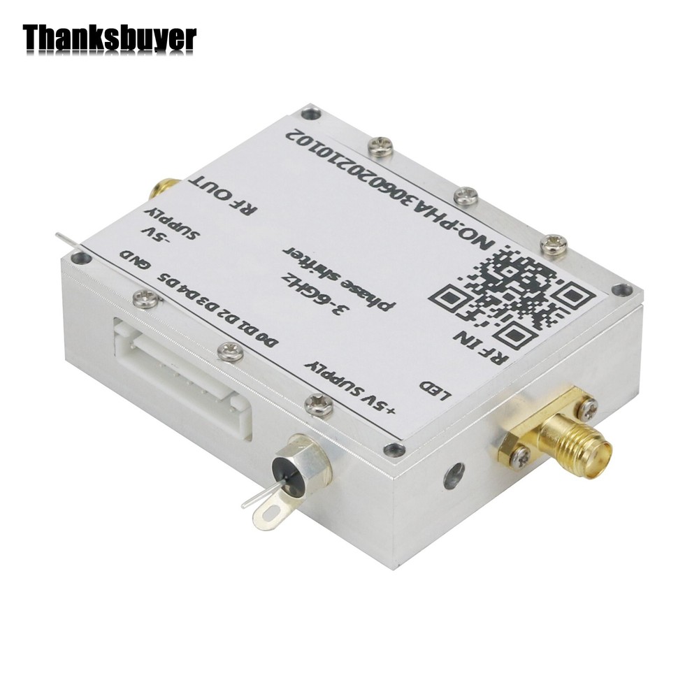 3-6GHz RF Phase Shifter 5.8G Digital C-Band Microwave Phase Shift Module& Shell