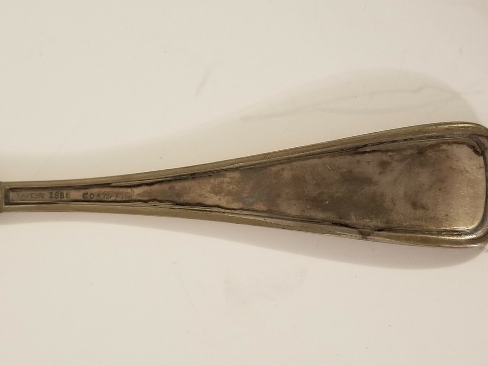 1880 Gorham Princess Louise Silverplate Mono Table Spoon