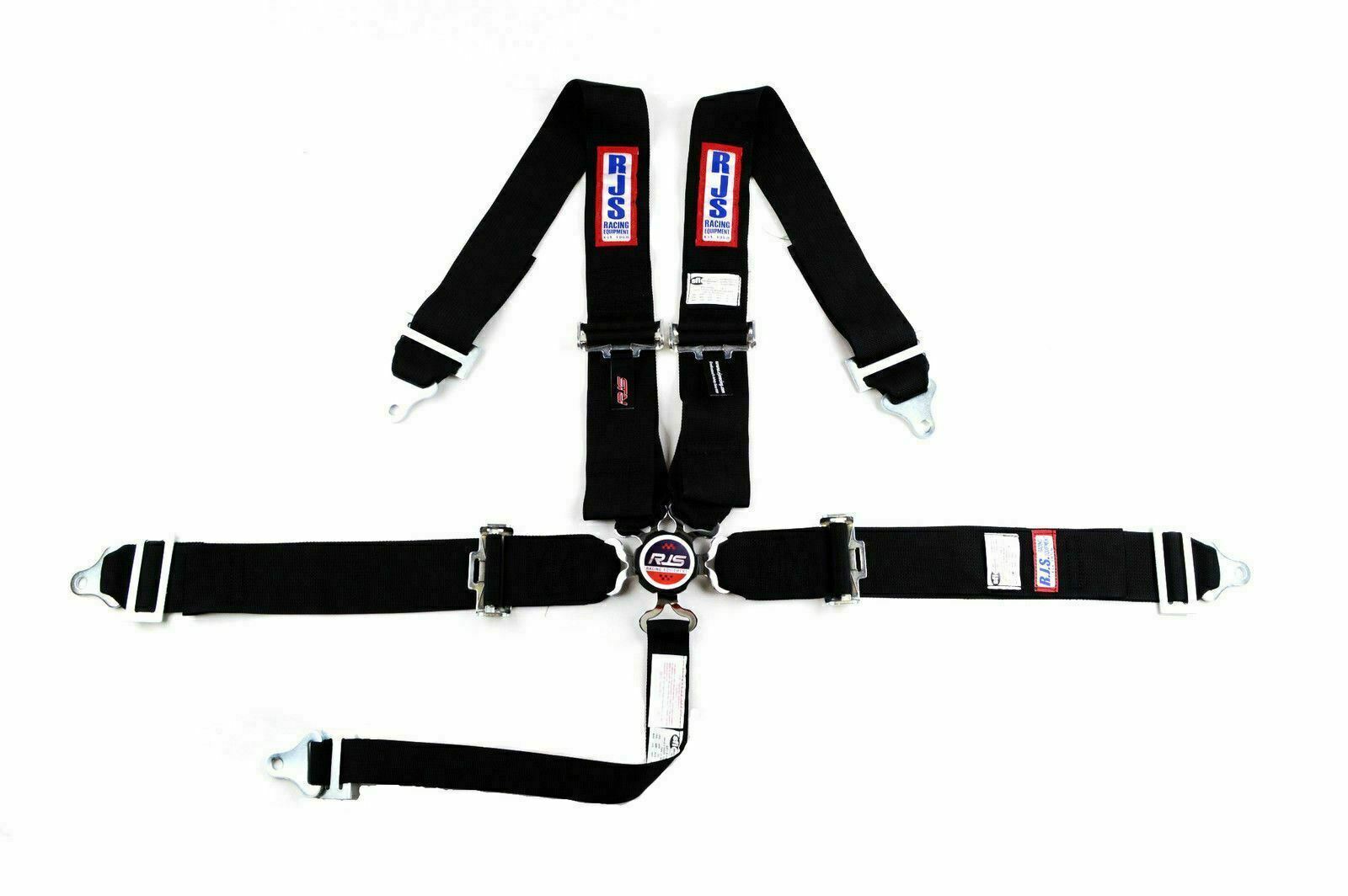 RJS SFI 16.1 UNIVERSAL 5POINT CAM LOCK RACING HARNESS BELT BLACK 30298-18-06-UNI