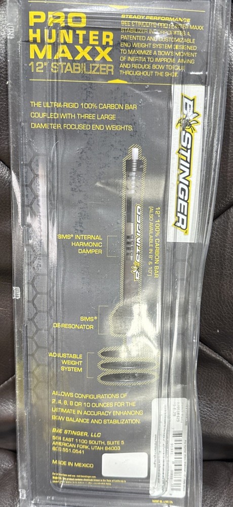 Bee Stinger Pro Hunter Maxx Stabilizer Black 12in.
