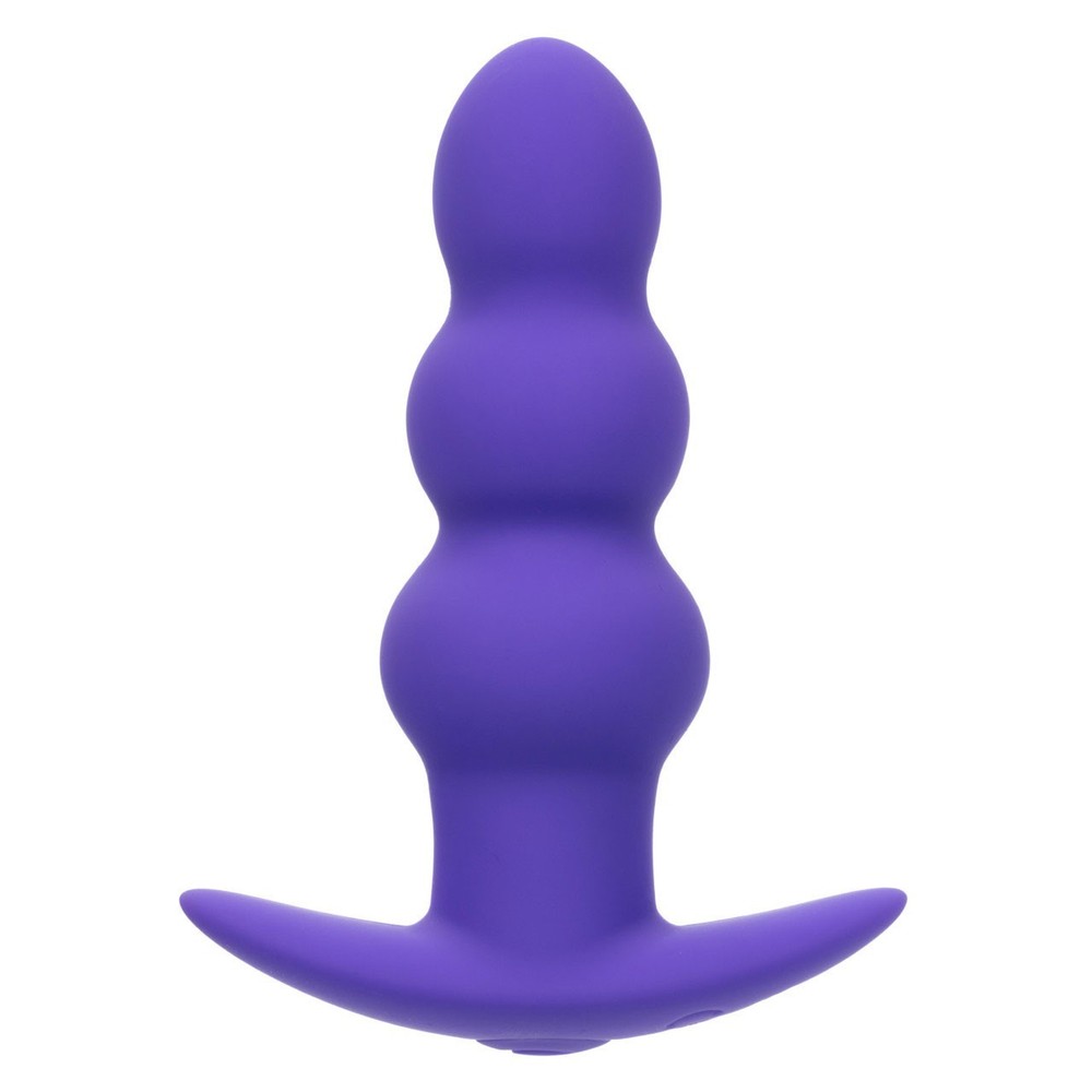 CalExotics Basic Essentials Rechargeable Beaded Probe Butt Plug Purple