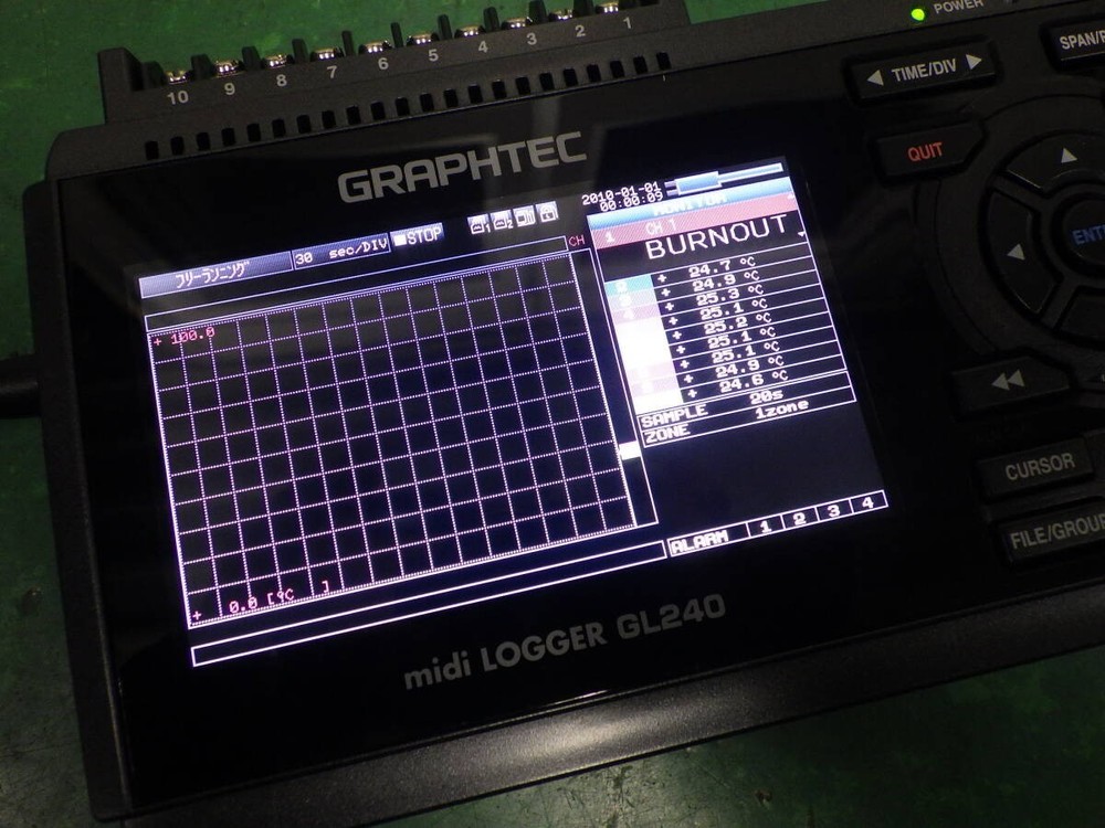 GRAPHTEC midi LOGGER GL240 isolated multi-channel data logger