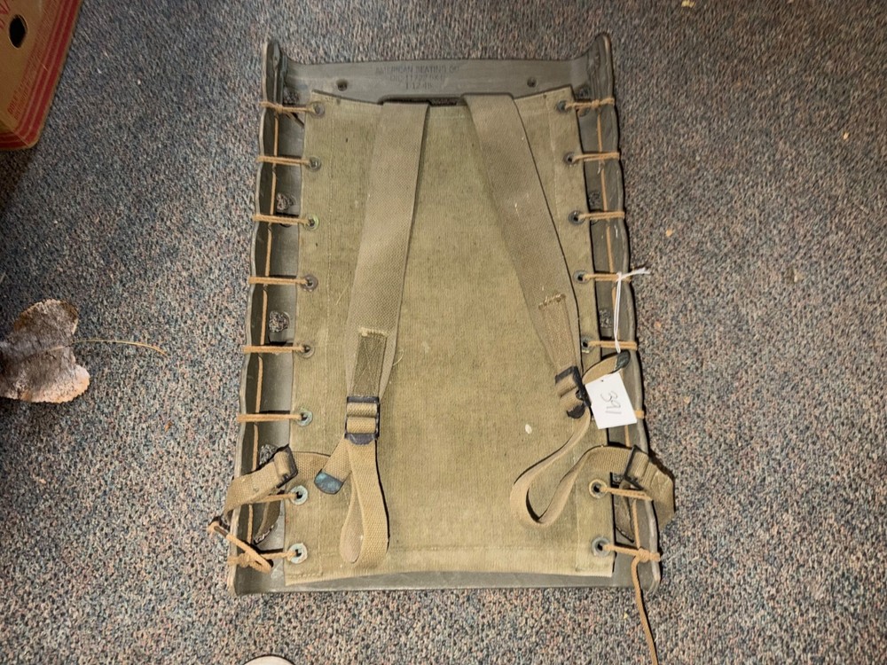 ORIGINAL WWII US ARMY M1944 EQUIPMENT AMMO CARRY PACK BOARD BACKPACK-DATED 1945