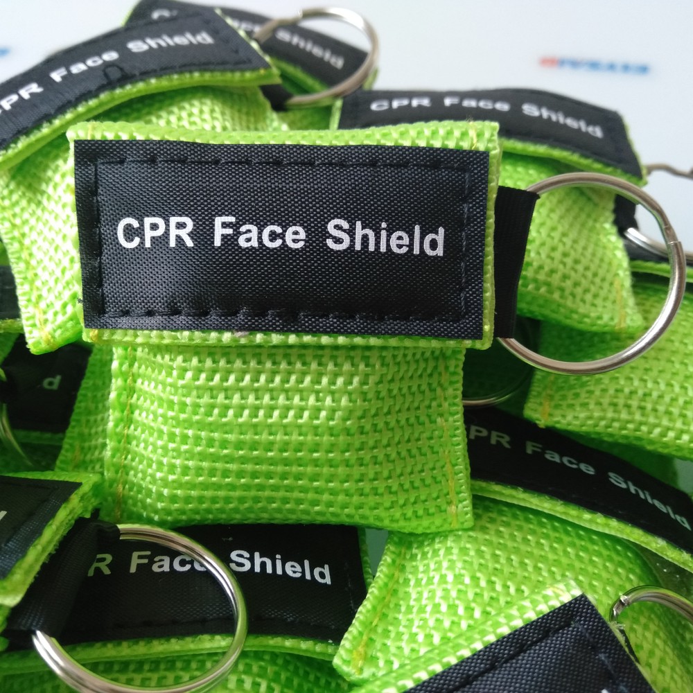 100 PCS First aid CPR Face Shield Mask Keychain Emergency Kit CPR Face Shields