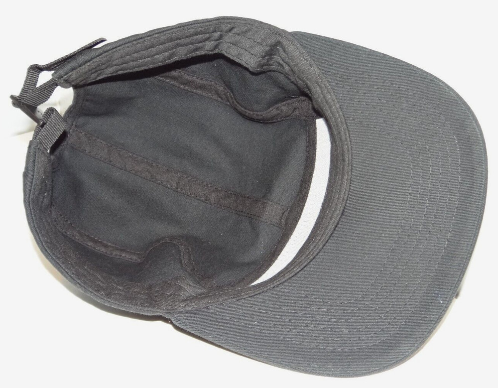 Walrus Audio Strap back Baseball Cap Hat Howling Wolf Patch Five Panel Black