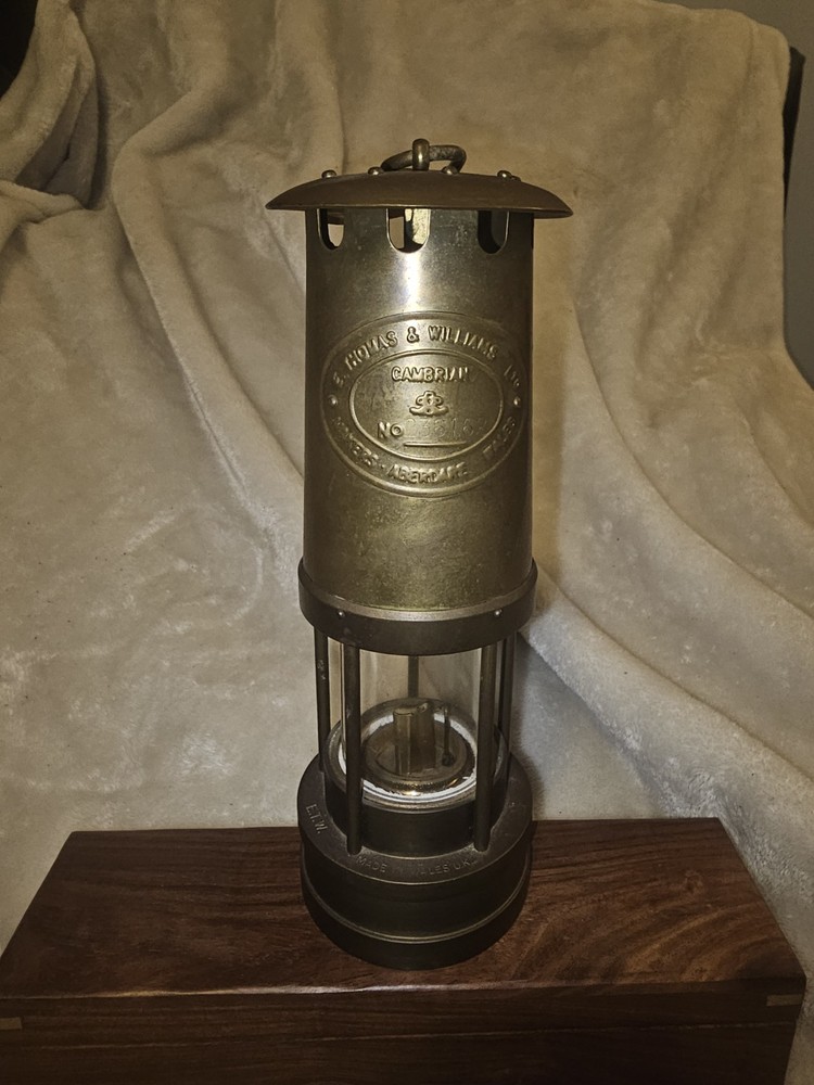 E. Thomas & Williams Ltd. Brass Miner’s Lamp Wales