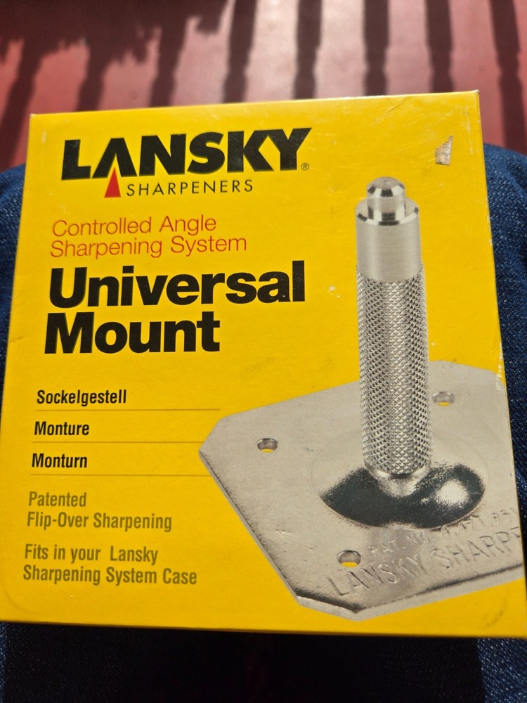 Lansky Universal Mount Knurled Clamp Holder Post Aluminum Base Easy Mounting