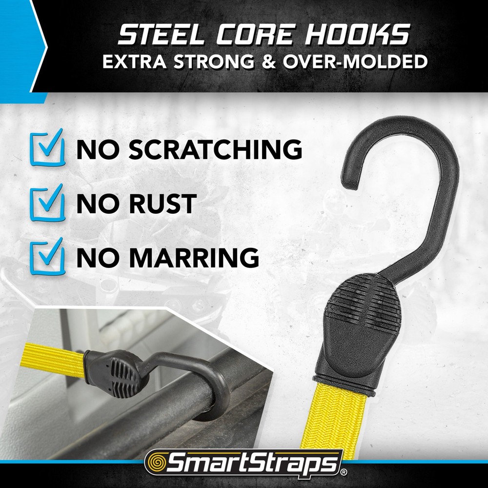SmartStraps 10-Pc. Flat Strap Bungee Value Pack, Model# 615