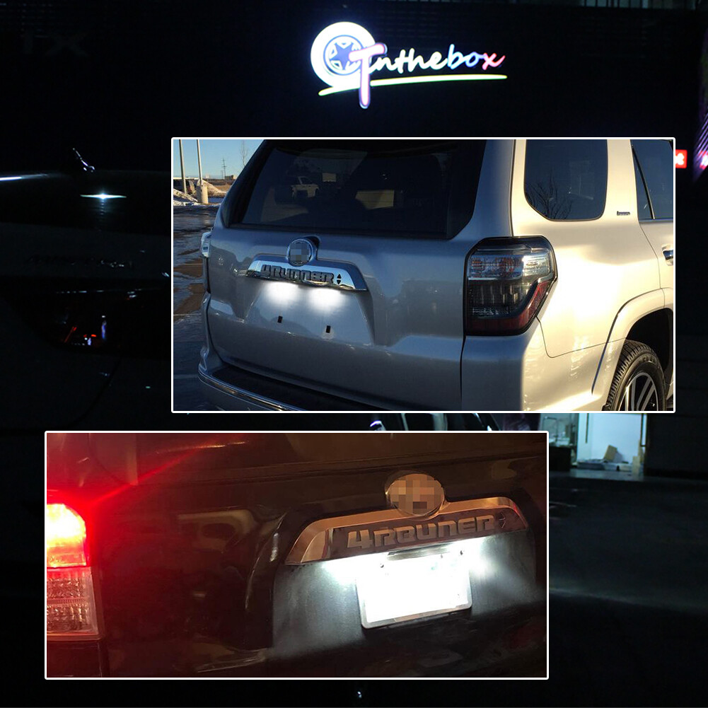 2 LED License Plate Light For 1996-2022 Toyota 4Runner 2001-2022 Toyota Sequoia