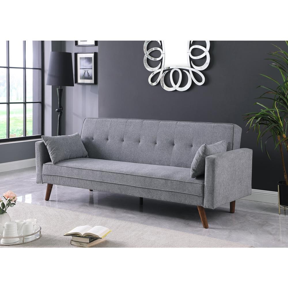 Evelina Convertible Sleeper Sofa - Gray