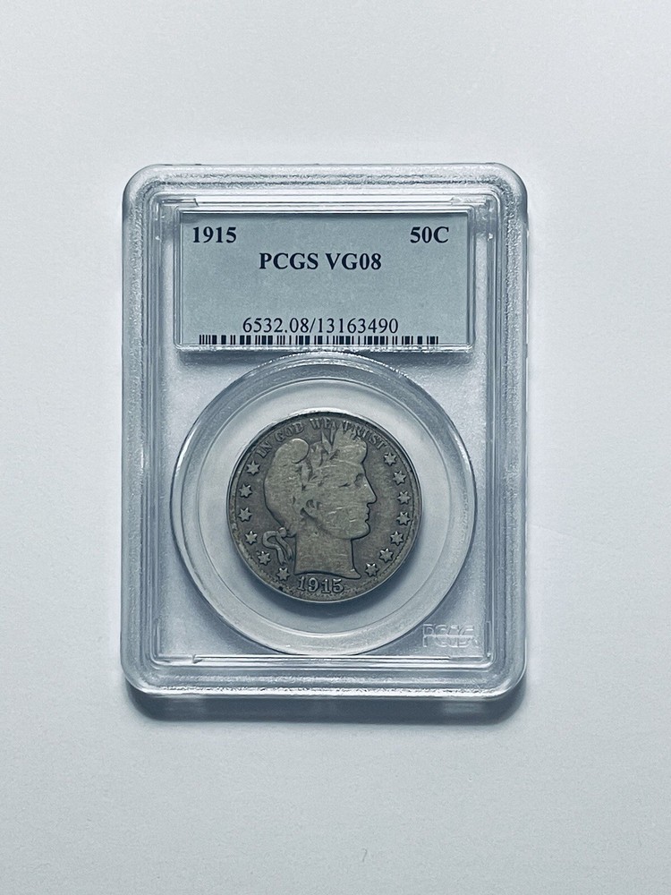 1915 Barber Half Dollar PCGS VG08