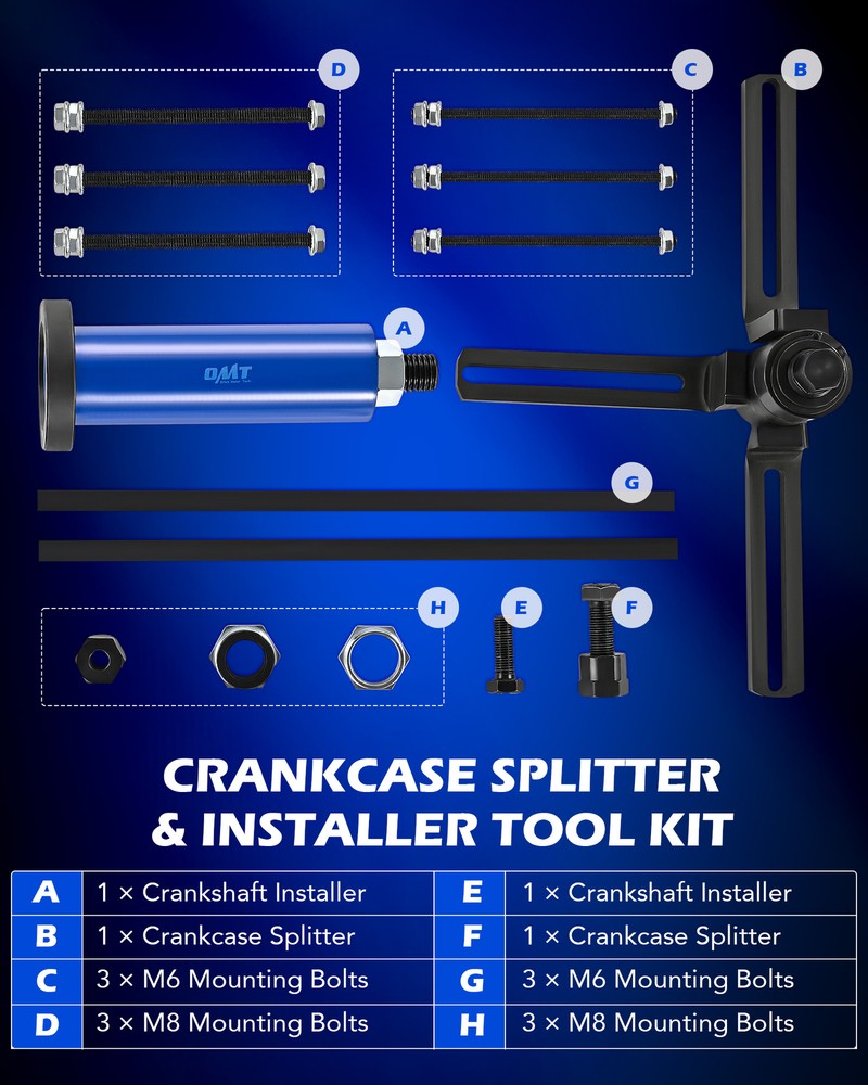 OMT Crankcase Splitter Separator Crank Puller Installer Tool for Motorcycle ATV