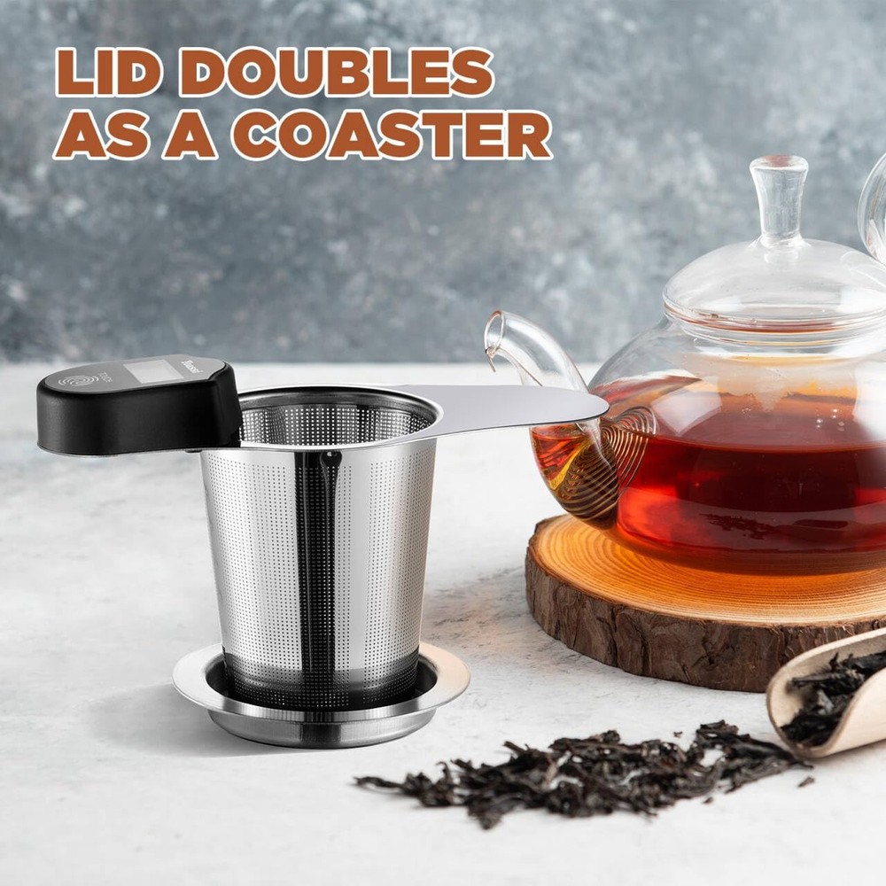2025 Upgrade Touch Control Temperature Tea Infuser Strainers Extra Fine 18/8 ...