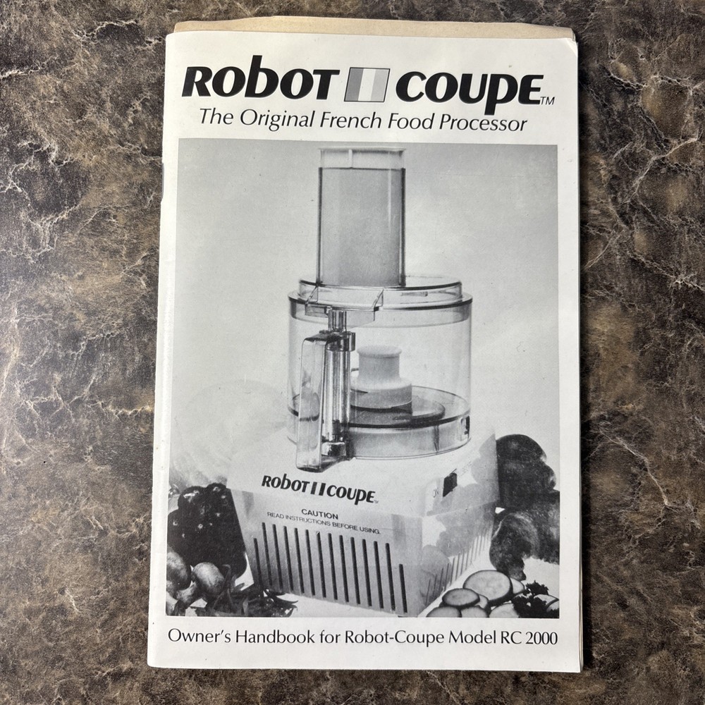Robot Coupe RC 2000 Food Processor w/ Blade & Grater Tested Working