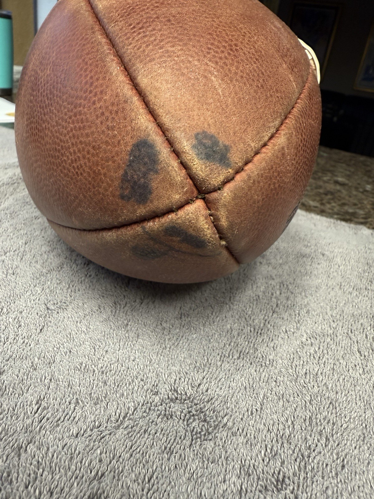 Brad Johnson GAME-USED💪Signed +Inscribed Ball Tampa Bay Buccaneers 2002-2003