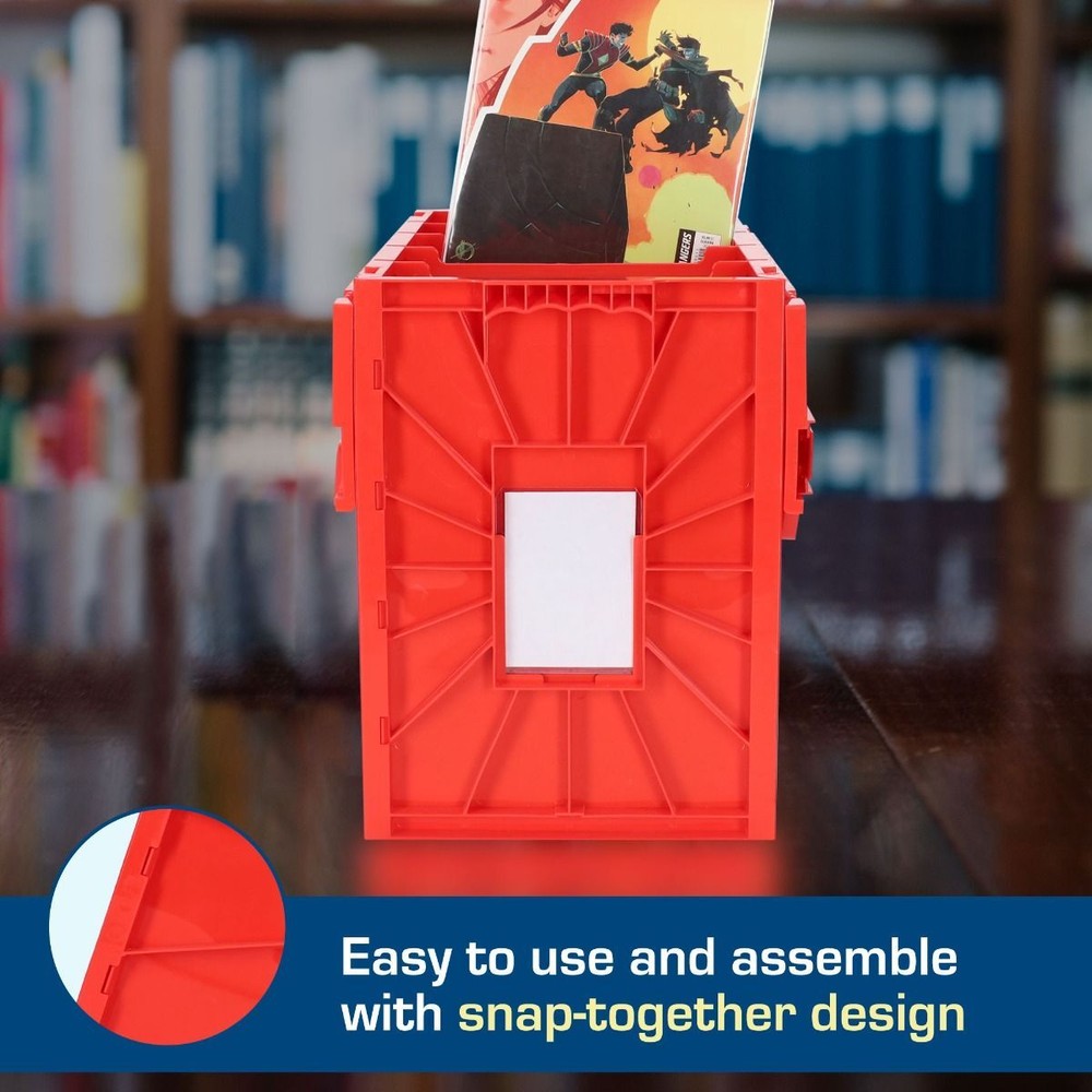 1 BCW Red Plastic Short Comic Book Bin