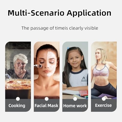 Kitchen Timer,Visual Timer,100% Mechanical Desk Timer,No Batteries