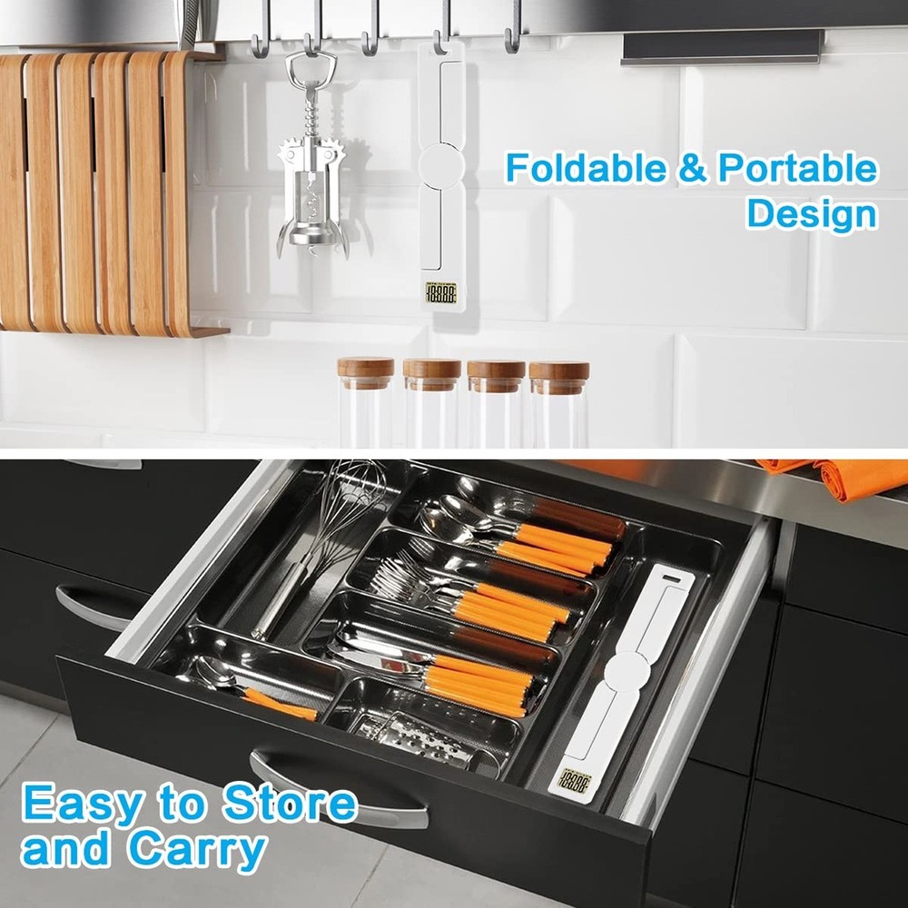 Compact Folding Digital Kitchen Scale, Highly Accurate Portable Foo... Fast Ship