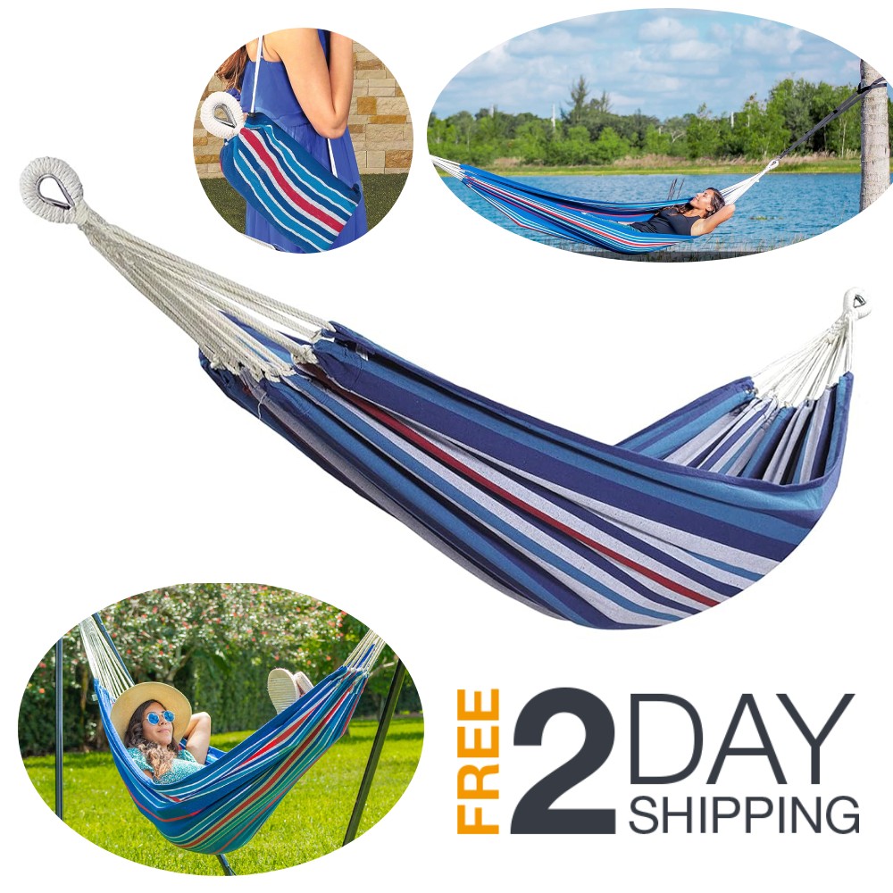 Amacas De Hilo Pequeña Colgante Para Patios Hamacas Adultos 220 Lbs Sin Base