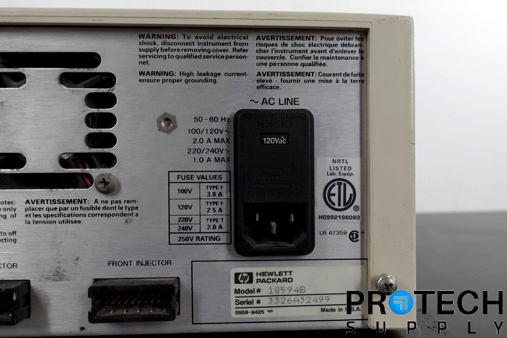 HP 18594B Autosampler Controller + Power Cable with WARRANTY