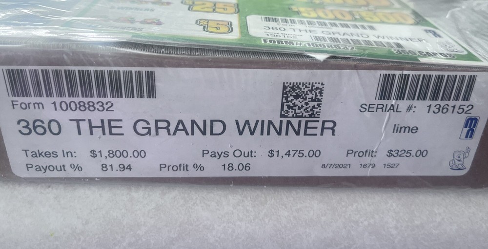 The Grand Winner Pull Tab Game