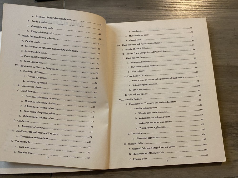 DC Circuits Avionics Technician Training Course Book AMP