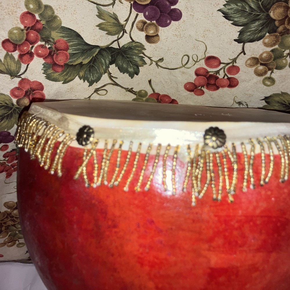 DRUM Handmade Gourd Kettle Drum Hand Painted