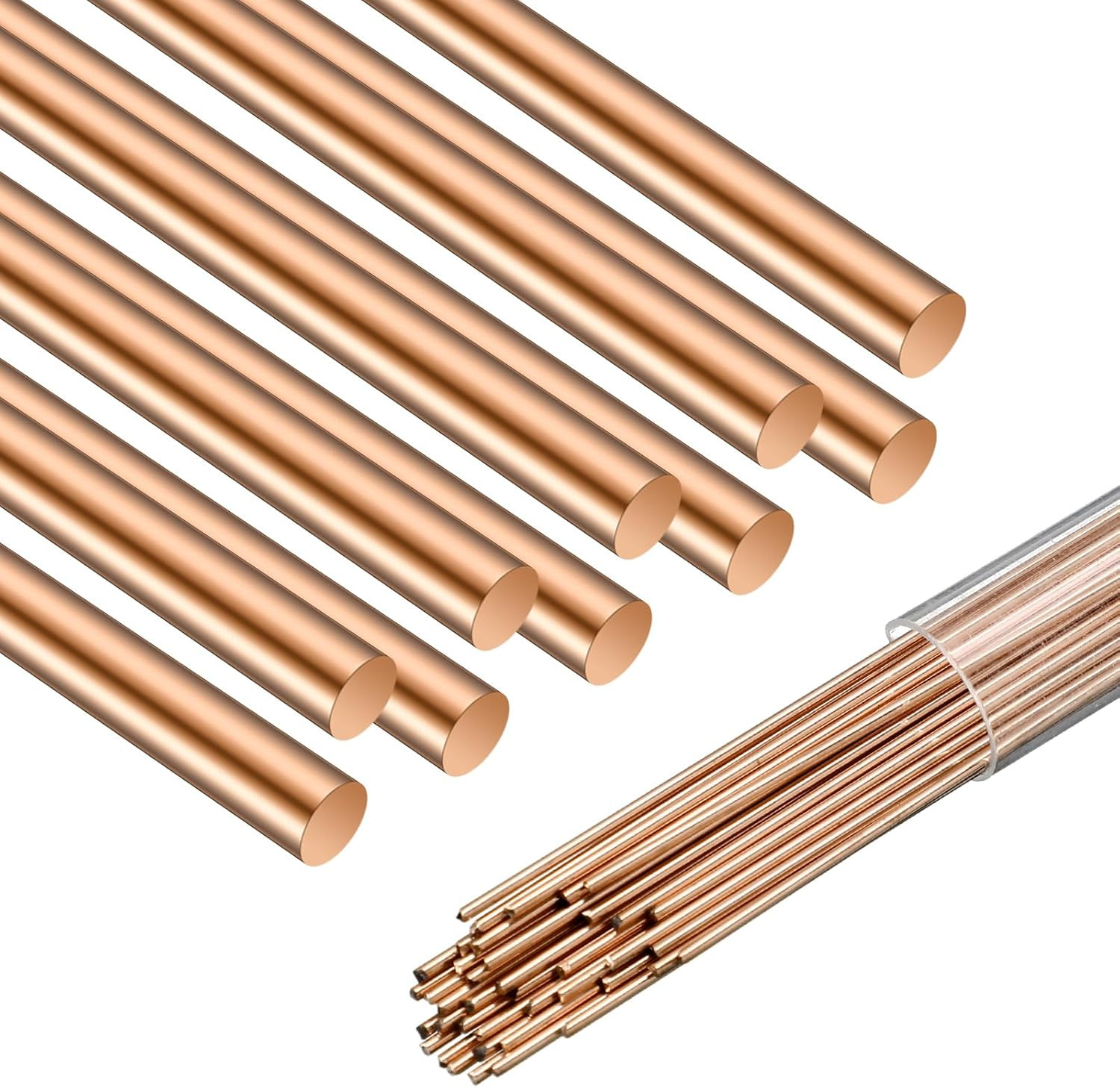 40 Sticks Brazing Rods AWS Bcup-5 15% Silver Solder Phos Copper Brazing Alloys r