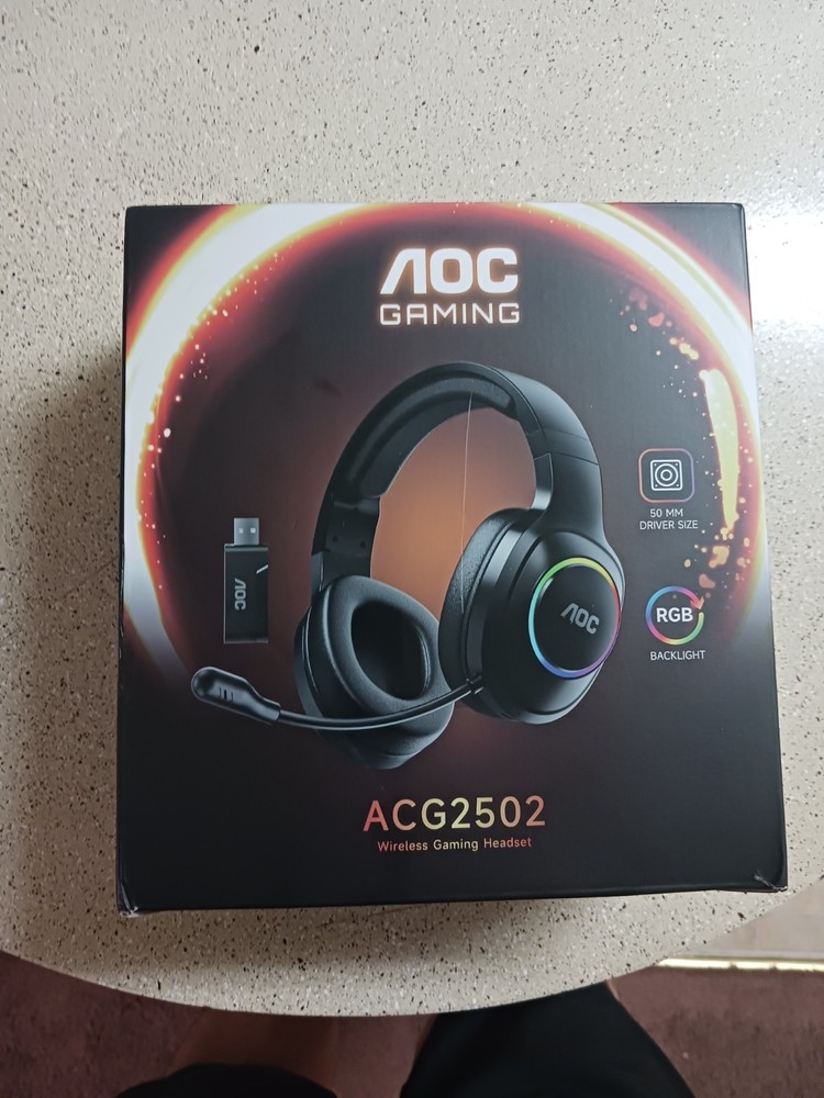 GAMING HEADSET AOC Wireless Compatible with Multiple Game Consoles New