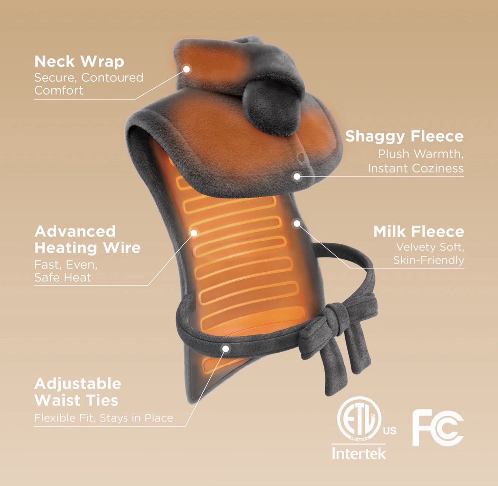 Bedsure Heating Pad 24X34 Grey OPENBOX