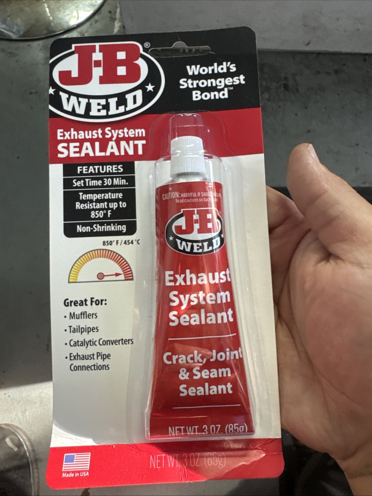 J-B Weld 37903 Exhaust System Sealant, 3 oz.