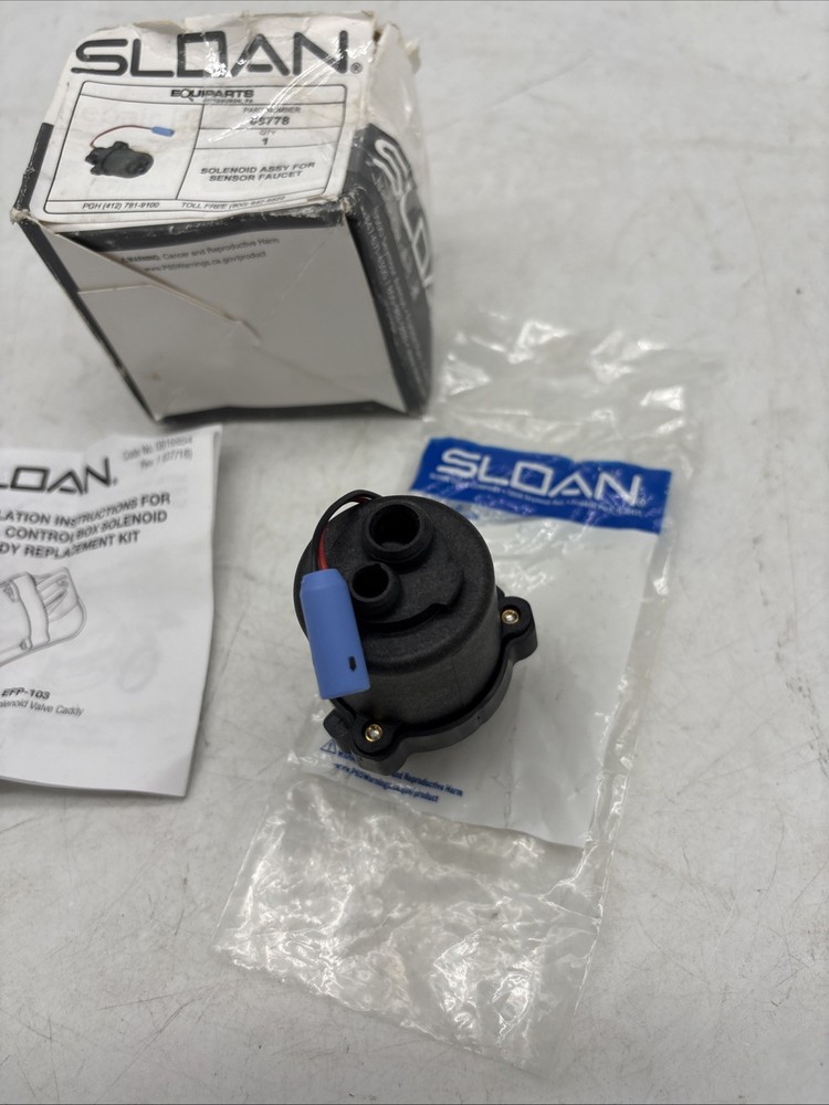 SLOAN EFP103A Optima plus Control Box Solenoid Caddy Replacement Kit