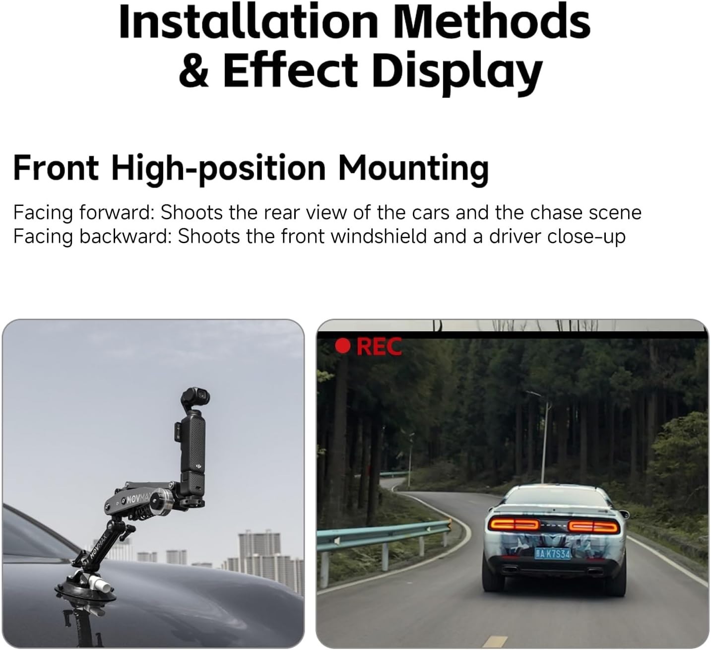 Movmax Blade Arm for DJI Pocket 3, Insta 360, and GoPro Hero 12 Cameras with N2