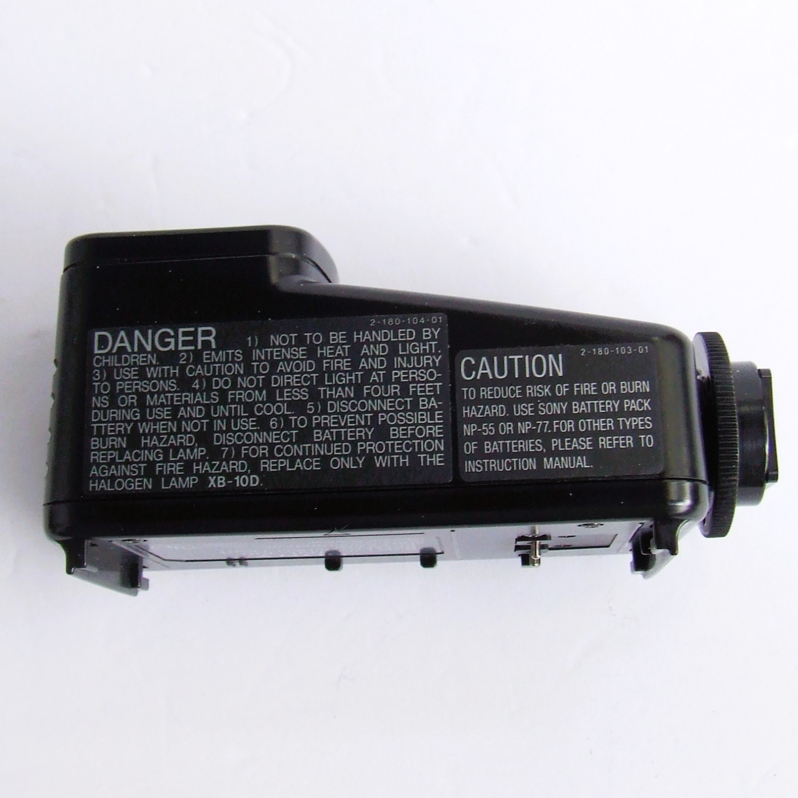 Sony HVL-10D Battery Video Light DC 6V 10W with Soft Case for Video 8 Camcorder