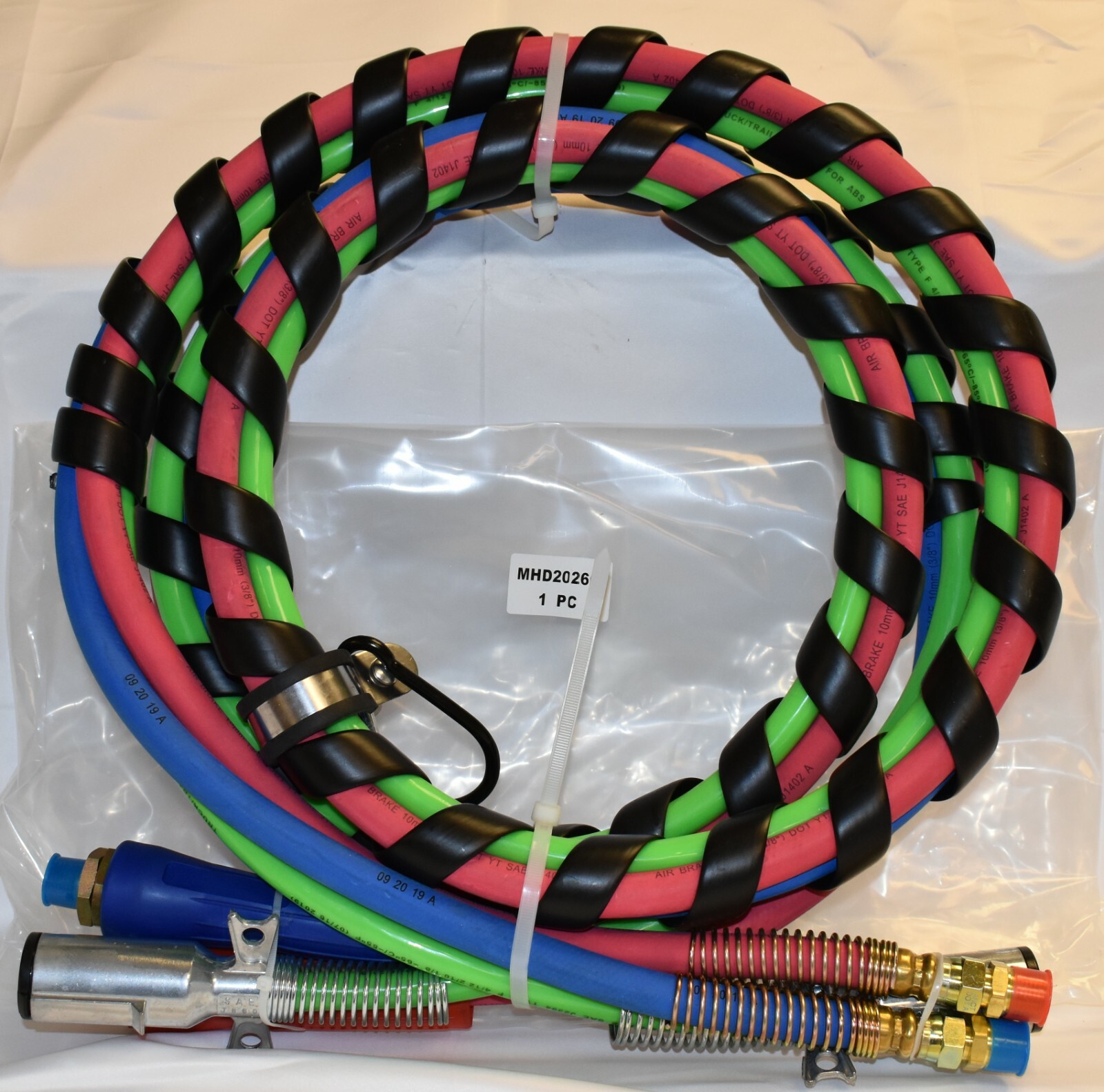 COMMERCIAL TRUCK & TRAILER 3 IN 1 AIR & ABS ELECTRICAL CABLE 12' - MHD2026C