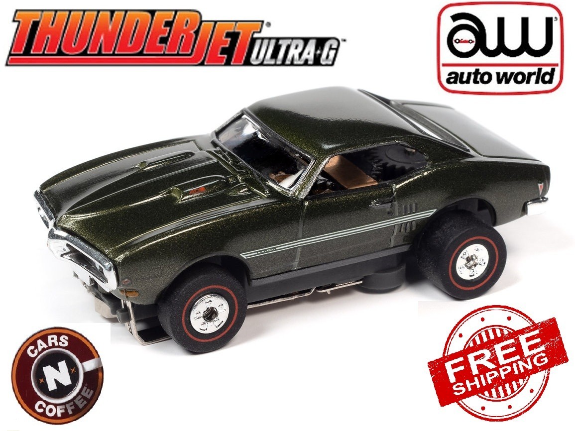 Auto World '68 Pontiac Firebird Green - Cars & Coffee Tjet 1/64 Scale - SC392