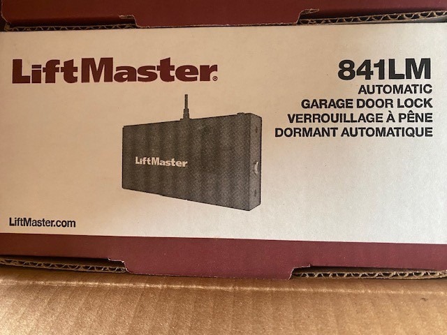 LiftMaster 841LM Automatic Garage Door Lock - Black