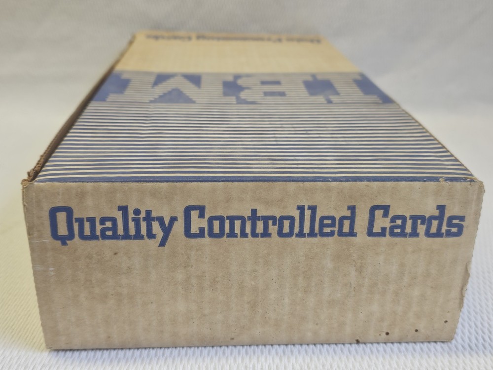 Rare Vintage 1960s IBM Data Processing QC Punch Card Computer Ephemera Box Only