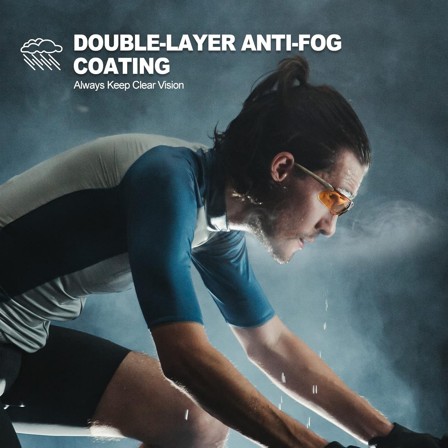 xaegistac Shooting Glasses with Case Anti Fog Hunting Yellow Lens-khaki Frame