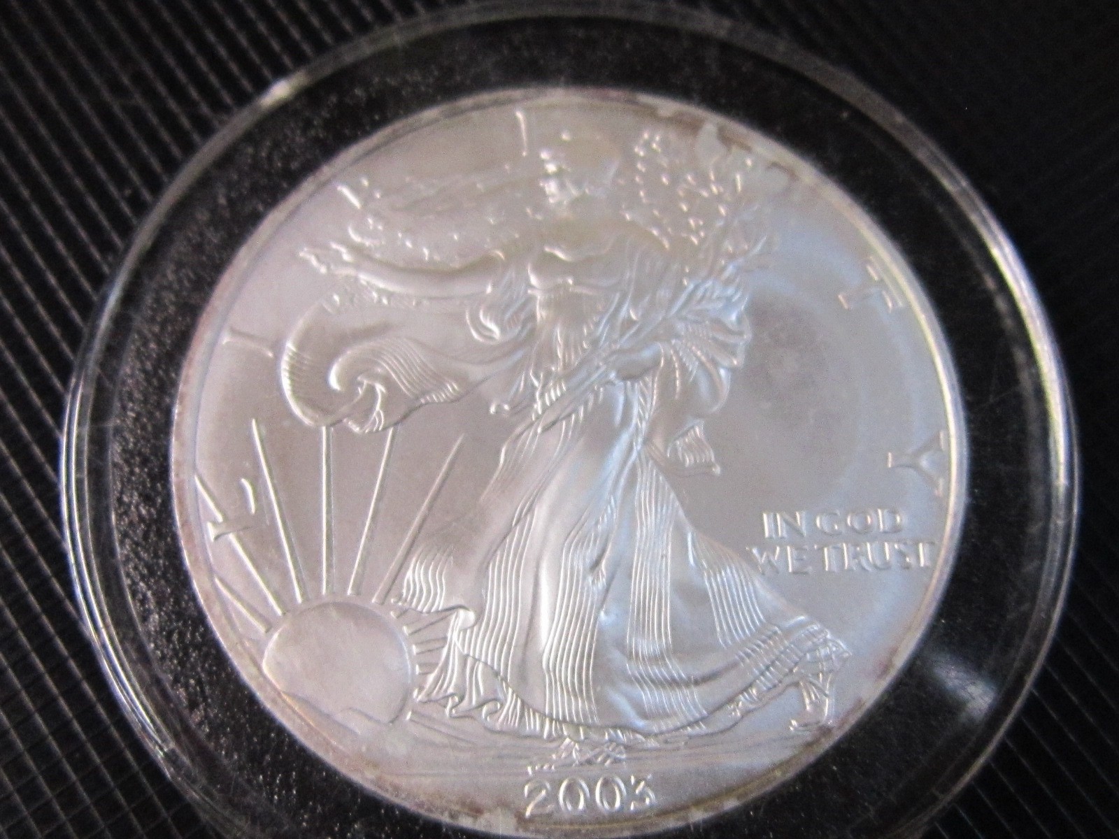 2003 American Silver Eagle 1 Ounce Gem Brilliant Uncirculated Coin See Photos